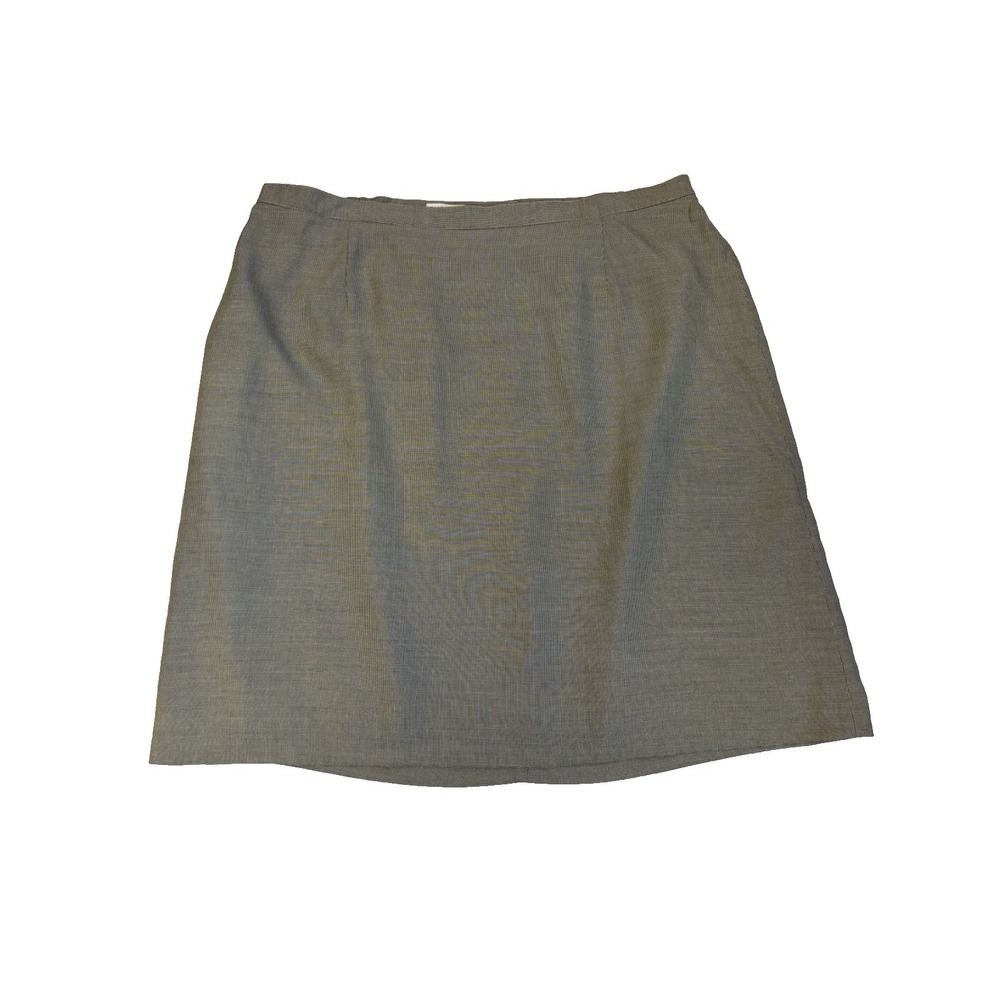 Liz Claiborne Women's 24‎ Knee Length Pin Check Lined Pencil Skirt Preppy Career